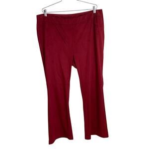 Soft Surroundings Women Faux Suede Bootcut Pants size 1X